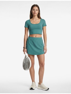 Koton Yüksek Bel Slim Fit Cep Detaylı Mini Spor Şort Etek