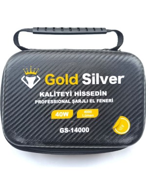 Birlik Gold Silver GS-14000 40 Watt 4000 Lümen Professınonal Şarjlı El Feneri