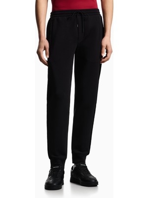 Emporio Armani Erkek Normal Bel Slim Fit Dar Paça Siyah Eşofman Altı EM005007 AF10013-UC001