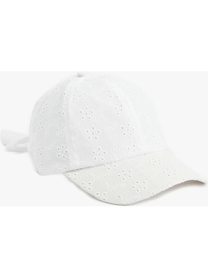 Koton Pamuklu Brodeli Kep Şapka