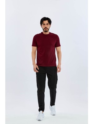 Süvari O Yaka Regular Bordo Erkek T-Shirt TS1014000475