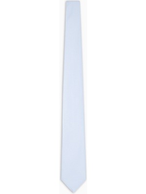 Emporio Armani Erkek Mikro Desenli %100 Ipek Mavi Kravat EM001344 TE19687-U9279