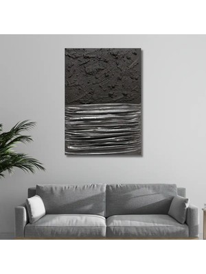 Dokulu Tablo Lunar Drapery | El Yapımı 3D Dekoratif Duvar Tablosu