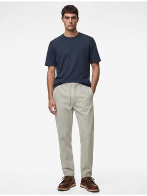 Koton Regular Fit Bisiklet Yaka Viskon Karışımlı Kısa Kollu Basic Tişört