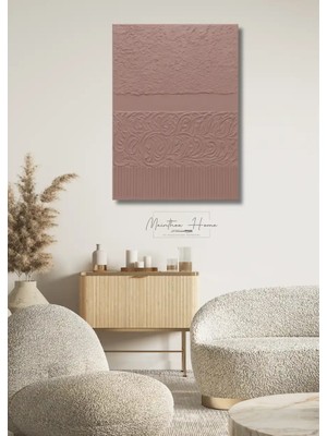 Dokulu Alçı Tablo Harmoni | El Yapımı 3D Dekoratif Duvar Tablosu