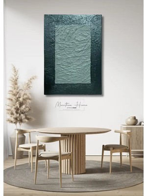 Dokulu Alçı Tablo Sessiz Yankı | El Yapımı 3D Dekoratif Duvar Tablosu