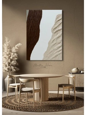 Dokulu Alçı Tablo Metaformoz | El Yapımı 3D Dekoratif Duvar Tablosu