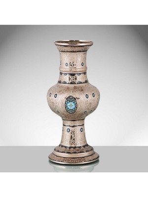 Glasland Minekari Gümüş - El  Işlemeli El Dekoru Vazo