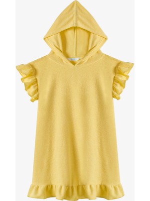 Penti Sarı Kız Çocuk Yellow Frill Towel Kaftan
