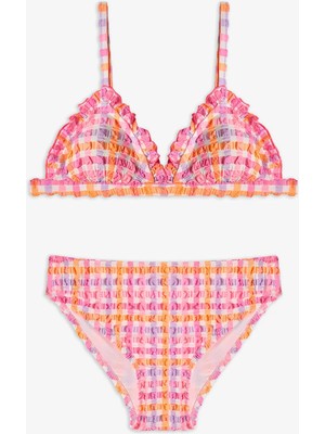 Penti Pembe Genç Kız Vicky Üçgen Bikini Takımı