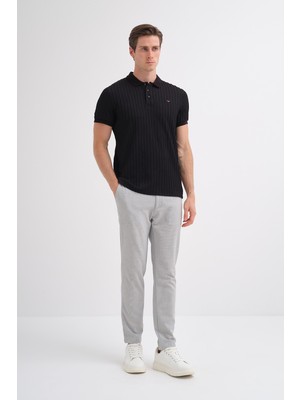 Cazador 40520 Erkek Siyah Polo Yaka Tshirt