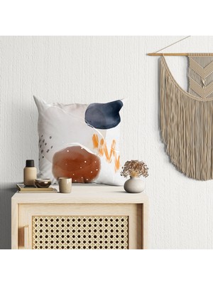 Abat Home Dekoratif, Modern Dijital Baskılı Süet Kırlent Kılıfı (Koltuk Yastık Kılıfı)  40 x 40