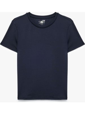 Koton Slim Fit Kısa Kollu Bisiklet Yaka Spor Tişört