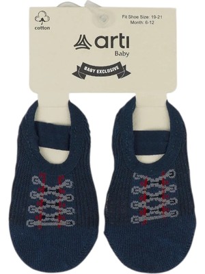 Katamino Panter Erkek Bebek Lastikli Patik - Lacivert