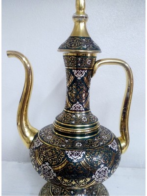 Ipek Ticaret Glasland Bab-I Alem El Işlemeli El Dekoru Ibrik