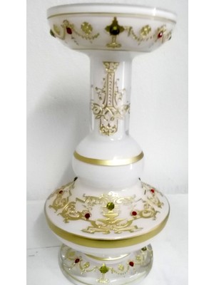 Ipek Ticaret Glasland Antik El Işlemeli El Dekoru Mumluk