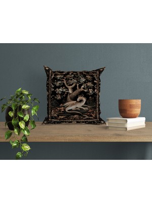 Abat Home Dekoratif, Modern Dijital Baskılı Süet Kırlent Kılıfı (Koltuk Yastık Kılıfı)  40 x 40