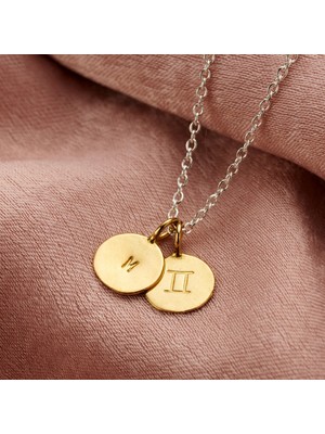 kuyumcudan Kişiye Özel Ikizler Burcu 925 Ayar Charm Kolye