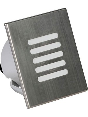 Efe Elektrik 1.5 Watt Mat Krom Sıva Altı Kare LED Merdiven Armatürleri(Mavi Işık)