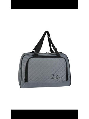 Esplendor Askılıklı Spor El Valizi Büyük Boy Su Geçirmez El Çantası Gri