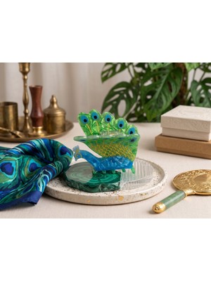 Gistoria Tavus Kuşu Figürlü Küçük Boy Mandal Toka