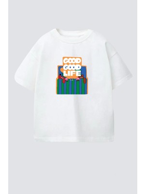 Monila Erkek Çocuk Pamuklu Bisiklet Yaka Baskılı T-Shirt