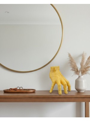 Esplendor 3D Modern Sarı El Biblo 17X16 cm Ev ve Ofis Dekorasyonu