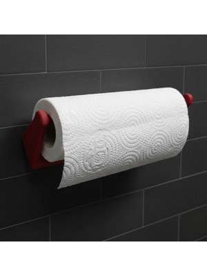 Esplendor Dekoratif Kırmızı Kağıt Havlu Tutucu Duvar Askılı Model