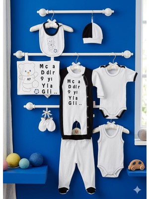 Gürcan Bebe Yeni Doğan Unisex Bebek On Parça Hastane Çıkış Zıbın