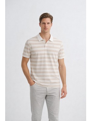 Cazador 44005 Erkek Kum Polo Yaka Tshirt