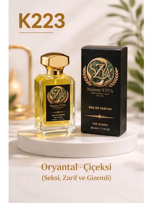 Maison S’zya K223 Kadın Parfüm 50 ml – Carolina Herrera Good Girl Tarzı Feminen & Çekici Kadın Parfümü