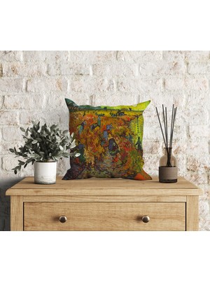 Abat Home Dekoratif, Modern Dijital Baskılı Süet Kırlent Kılıfı (Koltuk Yastık Kılıfı)  40 x 40