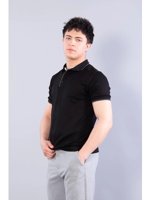 Mckanzie 4668 Yaka Kol Ucu Noktalı Modal T-shirt