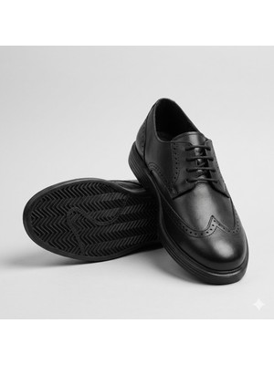 Kindep (Forex) Içi Dışı Hakiki Deri Klasik Erkek Ayakkabı Siyah