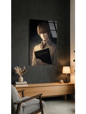 Death Note Yagami Cam Tablo Premium 4mm Uv Baskılı Kırılmaz Duvar Tablosu