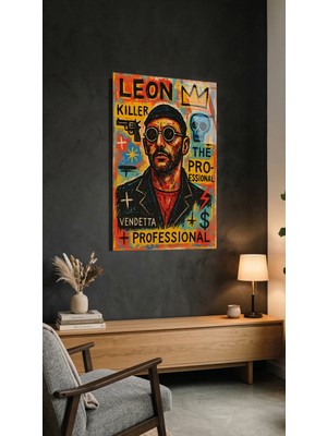 Leon The Professional Minimal Film Posteri Cam Tablo Premium 4mm Uv Baskılı Kırılmaz Duvar Tablosu