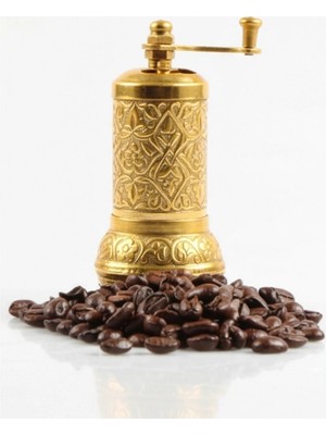 İsingir Shopping Osmanlı Motifli Kahve Baharat Değirmeni Sarı