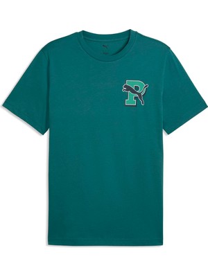 Puma Graphic Erkek Yeşil Günlük Stil T-Shirt 69177641