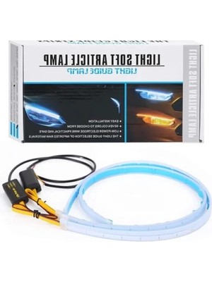 Ulu Pazarlama 60CM Uzunlukta Esnek Araba LED Işık Şeridi, Su Geçirmez, Yüksek Parlaklık