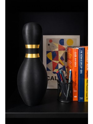 Zebu3Design Dekoratif Bowling Labut Biblo | 20 cm | Modern Tasarım Raf Objesi
