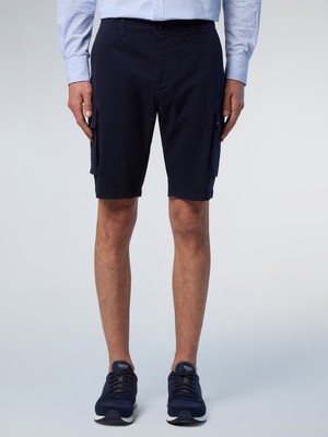 North Sails Regular Fit Erkek Organik Pamuklu Esnek Yazlık Kargo Şort