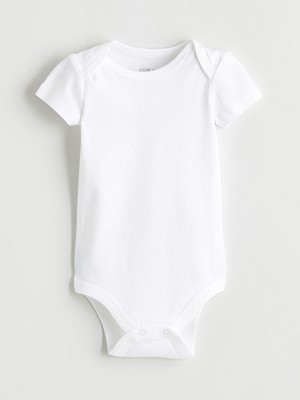 Lcw Beyaz Basic Unisex Bebek Çıtçıtlı Body