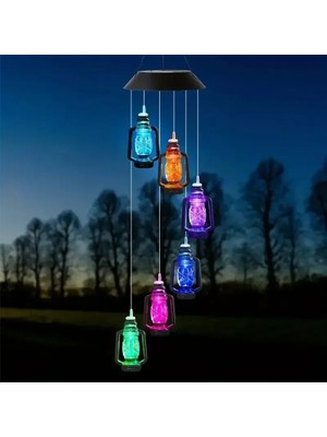 Sz Master Bilişim Güneş Enerjili LED Ampul 7 Renk Değişimli Bahçe Aydınlatma Otomatik Yanan Dekoratif Işık Iç Dış Mekan Balkon Veranda Süs Lamba Dilek Tasarım Solar Işık