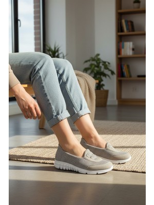 Enoch Kadın Triko Full Ortopedik Şeker Hastalarına Uygun Günlük Kullanım Yürüyüş Sneakers Ayakkabı