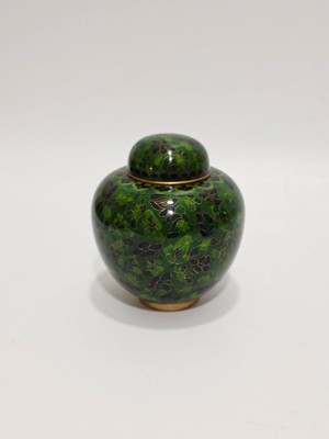 Hasyılmaz Antika Cloisonne Kapaklı Kavanoz 13CM 019