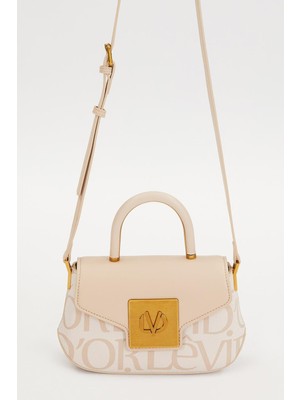 Lale Butik Levidor Premium Tek Askı Çıtçıt Detay Çanta 930283 Bej