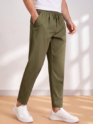 Genius Store Erkek Pantolon Beli Lastikli Jogger Pantolon Cepli Fit Pantolon Erkek-Jogger