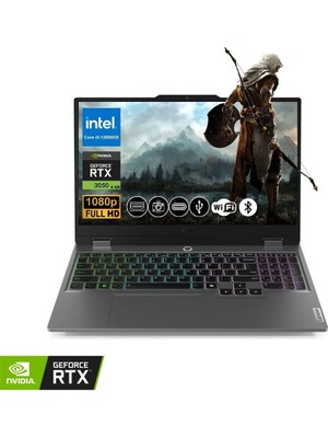 Lenovo Loq Gaming Notebook I5-12600HX 24GB Ram 1tb SSD RTX3050 6gb 15.6" Fhd 144Hz IPS Freedos 83GS00P8TR Atl7