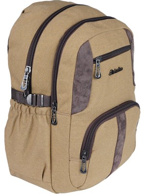 Relaxion Camel Su Geçirmez Kumaş Okul Sırt Çantası 1655 Ergonomik Konforlu Kullanım