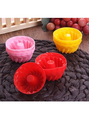 Practika Muffin Kek Kalıbı Silikon 6 Adet Yapışmaz Kolay Temizlenir Fırın Kullanımı